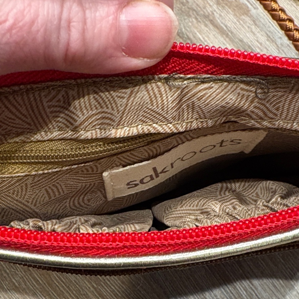 Sakroots Red Floral Crossbody Purse - Picture 4 of 5